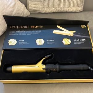 Brand new&never used, boxed Bio Ionic Gold Pro 1.25” curling iron-Retails at $99